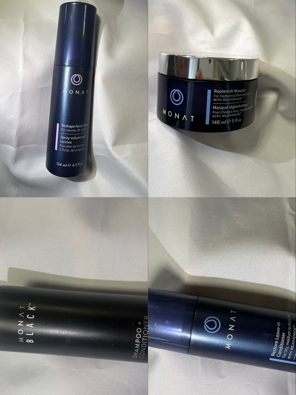 Monat Black Replenish Hair Mask & Root Lift Spray - Black